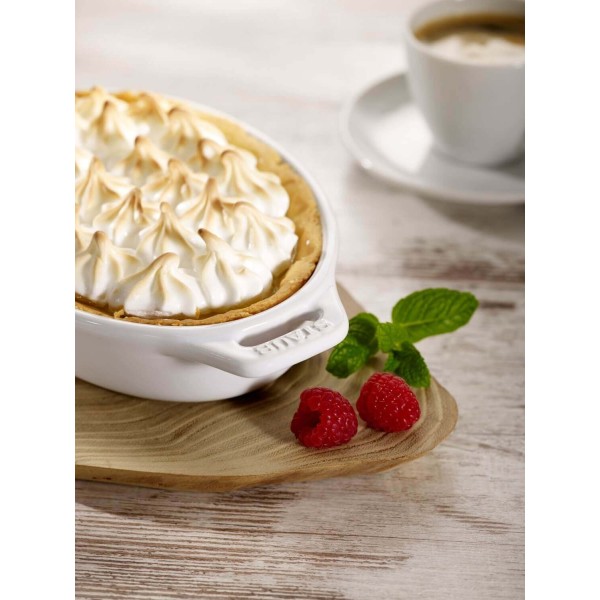 Owalny półmisek ceramiczny Staub Cooking biały 1,1 l do serwowania