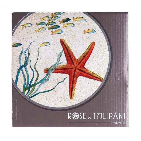 Кругле блюдце ROSE&TULIPANI SEA LIFE 20 см, морська зірка