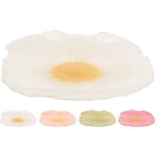 Półmisek, TALERZ KWIAT 21CM, wzór kwiatowy, 21 cm, zestaw 4 rodzaje