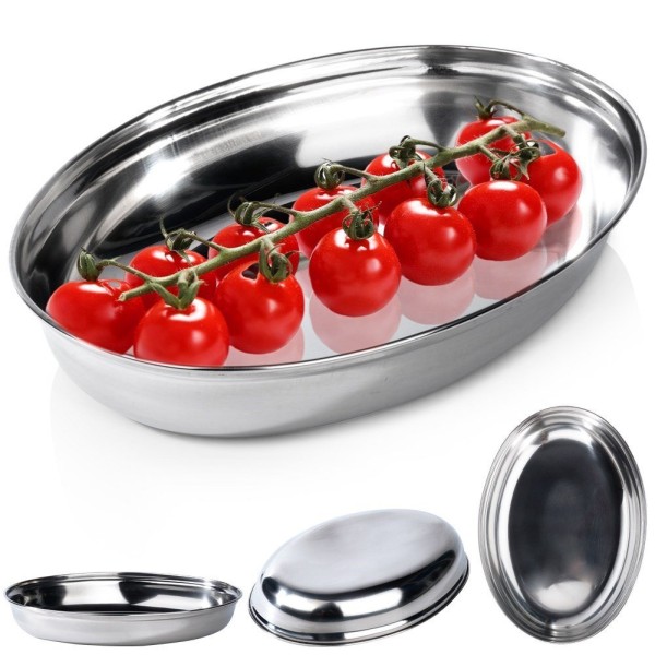 Піднос-напівмиска, Excellent Houseware, 25.5×18 см овал глибокий — для закусок та сервірування