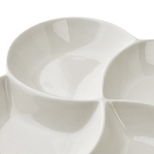 Półmisek Basic 4 dzielny 22x22x3 cm do serwowania