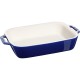 Посуд для сервірування Staub Cooking прямокутний керамічний півмісець 2,4 л, синій