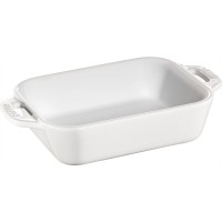 Півміськ для сервірування, Staub Cooking, прямокутний керамічний, 400 мл, білий