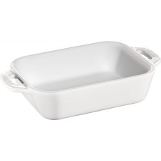 Półmisek prostokątny Staub Cooking ceramiczny 400 ml biały do serwowania