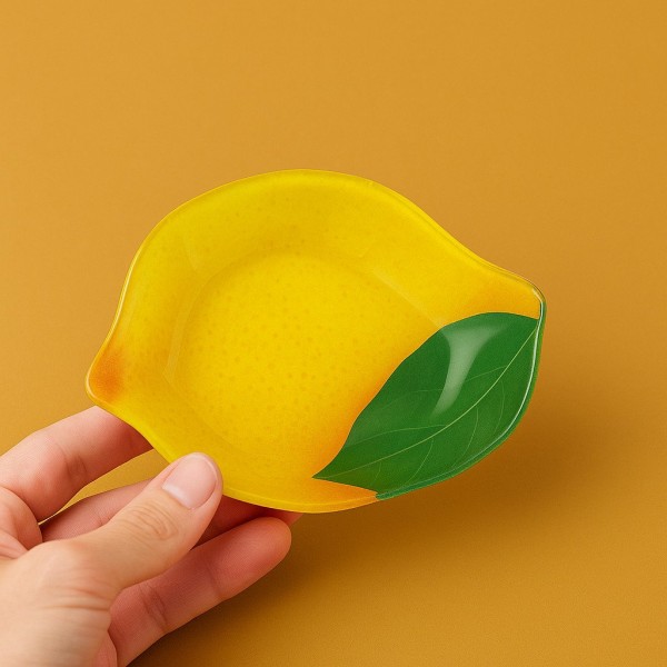 Піднос сервірувальний Aria Fresh mini, лимон, 10x14x1,5 см для подачі страв