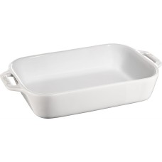 Półmisek ceramiczny Staub Cooking prostokątny 2,4 l biały do serwowania
