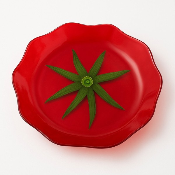 Посуд для сервірування Aria Fresh Naczynie Pomidor плоский для подачі 17x18x1,8 см