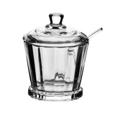 Cukiernica Elise Stripes z łyżeczką 190 ml do serwowania cukru