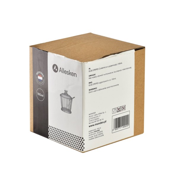 Цукорниця Elise Stripes з ложечкою, 190 мл, для сервірування столу