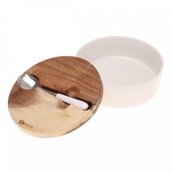 Цукрниця порцелянова Kassel 93557 з ложечкою для сервірування цукру