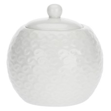 Cukiernica La Porcellana Bianca Momenti z pokrywką 270 ml do serwowania cukru