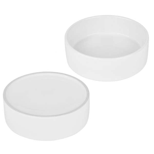 Cukiernica ceramiczna Konighoffer 4233 z łyżeczką biała do serwowania cukru