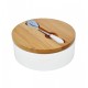 Cukiernica ceramiczna Konighoffer 4233 z łyżeczką biała do serwowania cukru