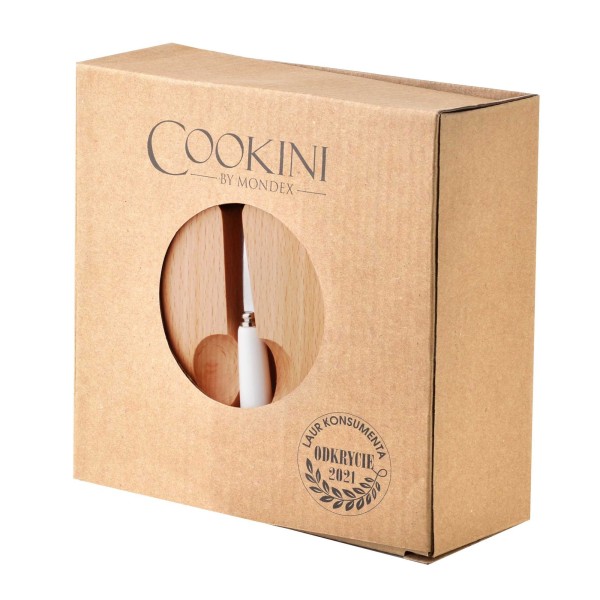 Cukiernica Cookini Basic Kitchen z łyżeczką 14,7x6 cm do serwowania cukru