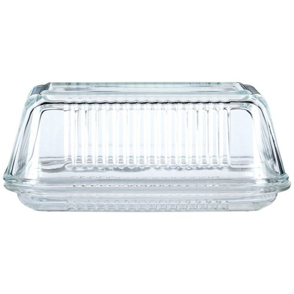 Масленка, VILDE, szklana maselniczka 139610 — для зберігання і подавання масла на стіл