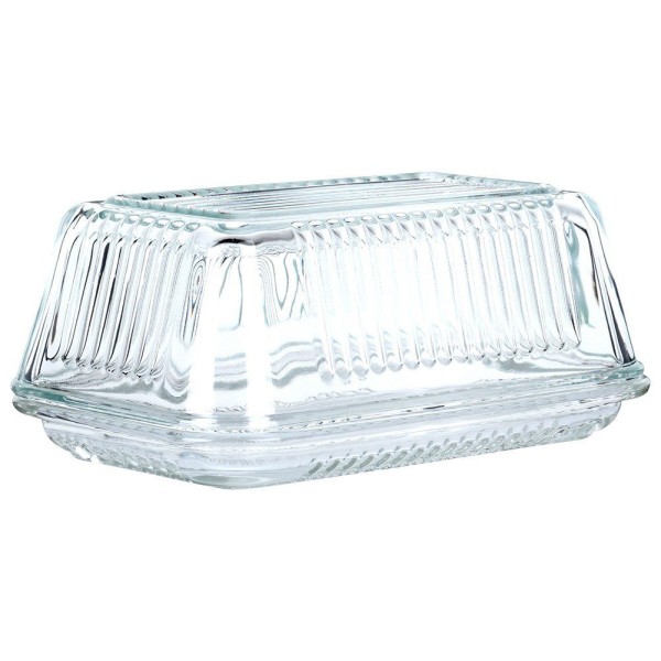 Масленка, VILDE, szklana maselniczka 139610 — для зберігання і подавання масла на стіл