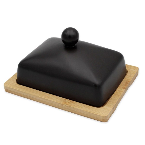 Maselnica ceramiczna Brunbeste BB-4502 z bambusową podstawką do serwowania