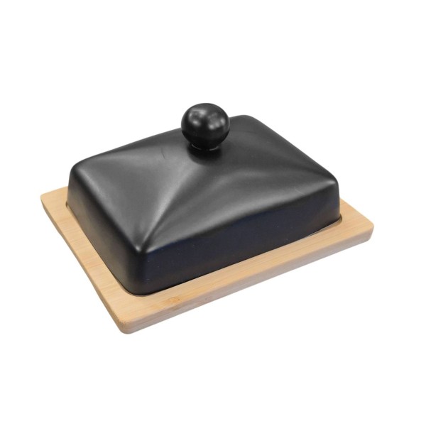 Maselnica ceramiczna Brunbeste BB-4502 z bambusową podstawką do serwowania