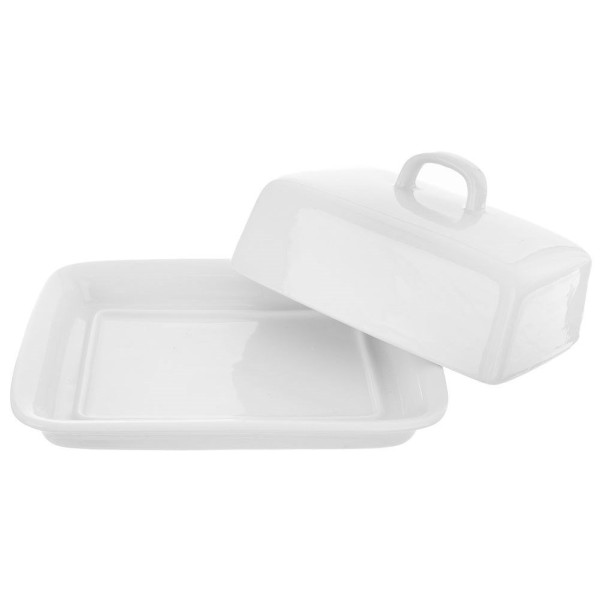 Maselnica ceramiczna Orion 150500 pojemnik na masło biały do serwowania