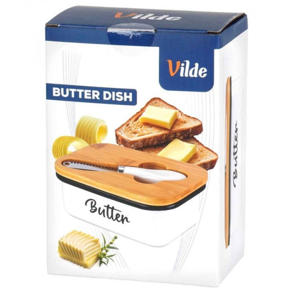 Maselnica VILDE 139515 (metalowa, biała z nożykiem)