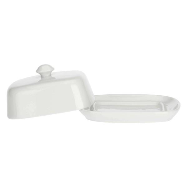 Maselnica La Porcellana Bianca Terrine z pokrywką 12 x 9,5 cm do serwowania masła