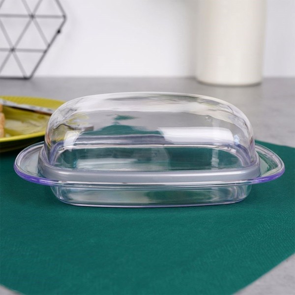 Масленка, Hobby Life, przezroczysta пластикова maselnica 127131 — для зберігання та подачі масла