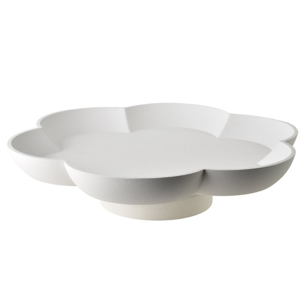 Patera, DAZ, Patera dekoracyjna DAZ 30x30x8 cm kwiat biała – do serwowania