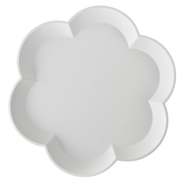 Patera, DAZ, Patera dekoracyjna DAZ 30x30x8 cm kwiat biała – do serwowania