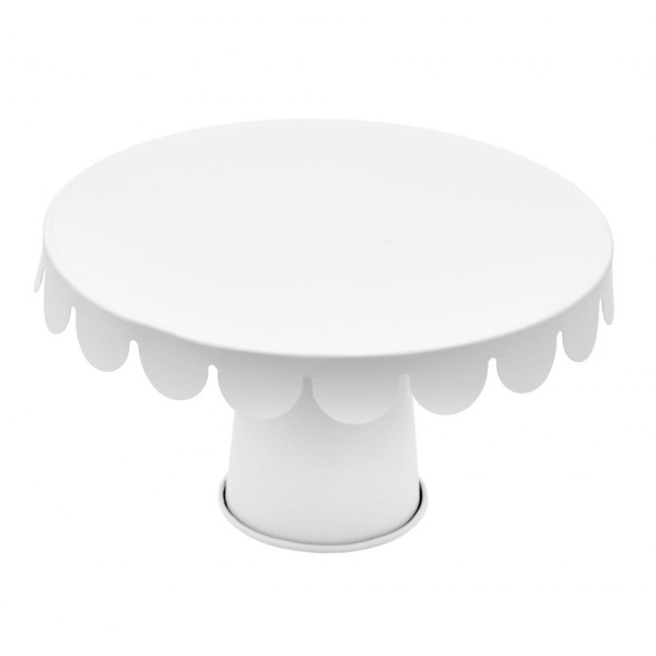 Патерa, BrunBeste, Patera do tortu lub ciastek BB-2726 22 см, для сервірування десертів біла