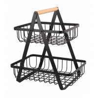 KOSZYK PIĘTROWY NA OWOCE PRZYPRAWY LOFT E-8084