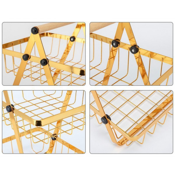 KOSZYK PIĘTROWY NA OWOCE PRZYPRAWY LOFT E-8180