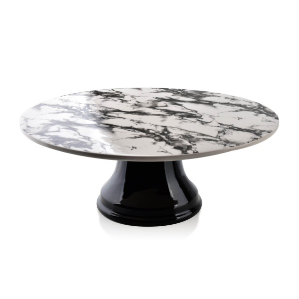 Patera LOUISE Marble 30 cm do serwowania ciast i owoców