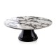 Patera LOUISE Marble 30 cm do serwowania ciast i owoców