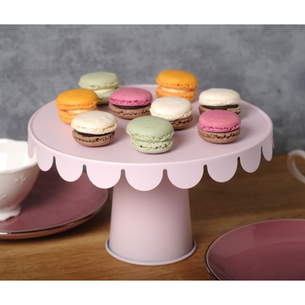 Підставка для тортів і тістечок, Brunbeste BB-2725, 22 см, рожева (Patery)