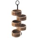 Пatera, ORION, 5-поверхова дерев'яна підставка для тортів/фруктів/капкейків MANGO 44.5 см