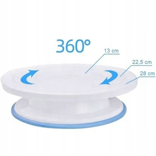 Підставка-таріль для подачі, Brunbeste BB-1685, обертаюча 28 см, для десертів/сирів