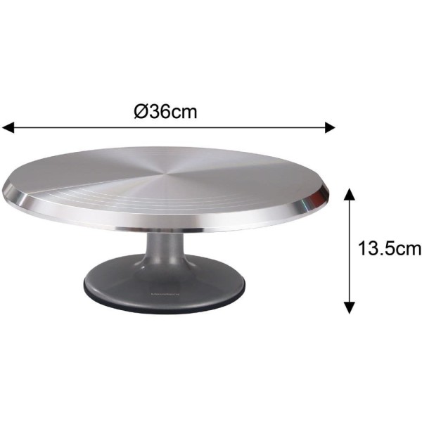 Підставка обертова, Klausberg KB-7772, для тортів і десертів 36 см, сервування та нарізка