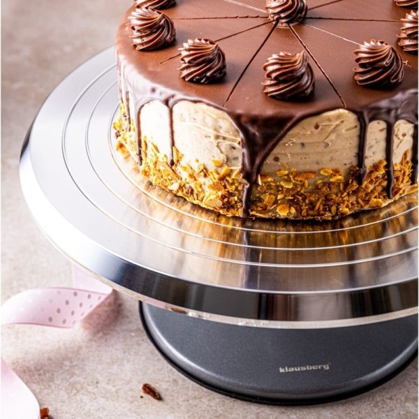 Підставка обертова, Klausberg KB-7772, для тортів і десертів 36 см, сервування та нарізка
