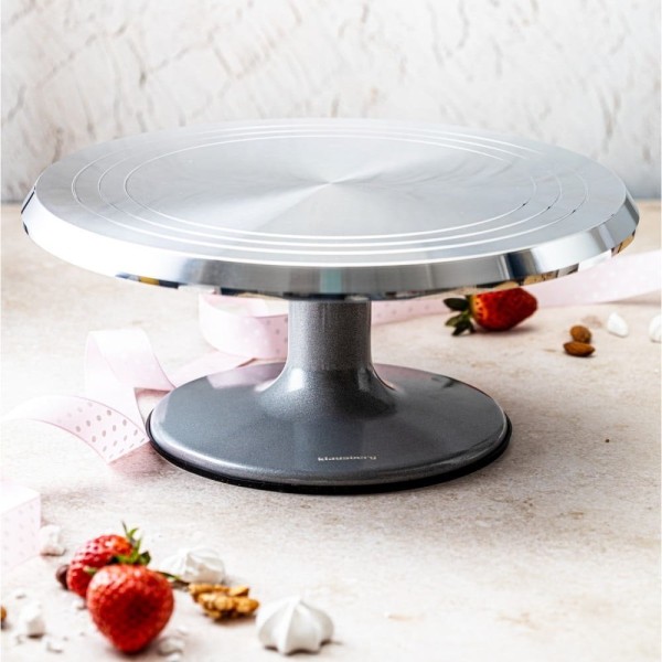 Підставка для подачі, Klausberg KB-7771, обертова 25,5 см — для тортів і кексів