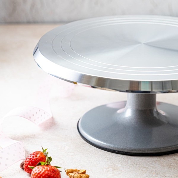 Підставка для подачі, Klausberg KB-7771, обертова 25,5 см — для тортів і кексів
