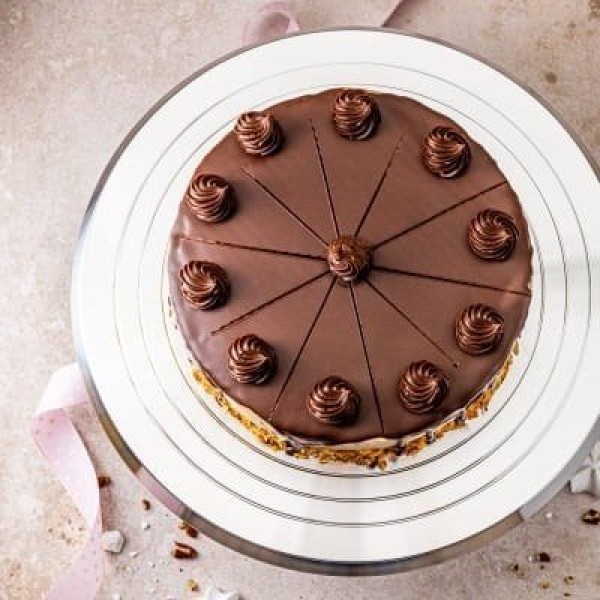 Підставка для подачі, Klausberg KB-7771, обертова 25,5 см — для тортів і кексів