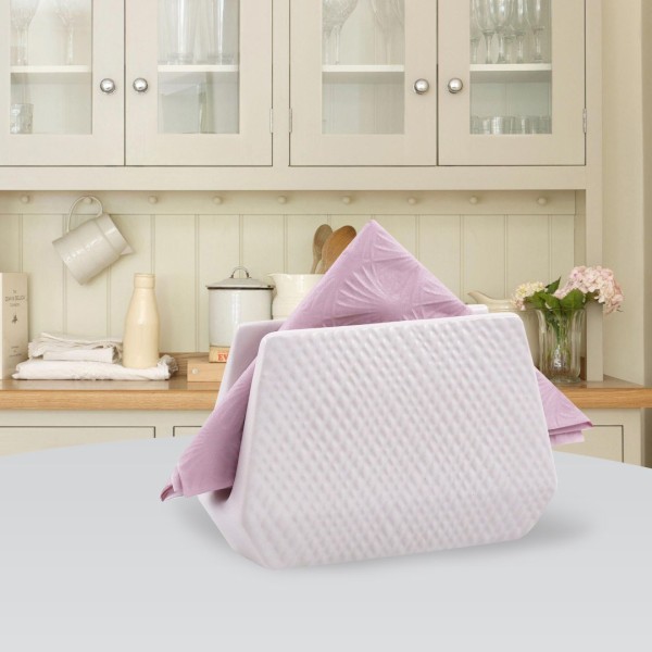 Серветник, Maestro, MR-20002-44 White — керамічний стоячий серветник для сервірування столу