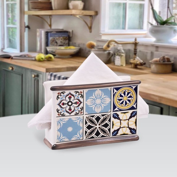 Серветник, Maestro, Holiday in Porto MR-20005-44, керамічний стоячий для сервірування столу