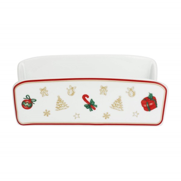 Serwetnik La Porcellana Bianca Christmas Edition do stołu świątecznego