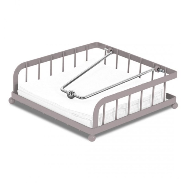 Сервісний тримач серветок, Berlinger Haus BH-8592, з притискачем, тауп — для столу та подачі