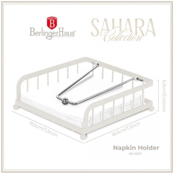 Сервірувальний серветник, Berlinger Haus BH-8591 Sahara, з притискачем для серветок, для столу