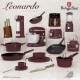 Serwis obiadowy Berlinger Haus Leonardo BH-10007, komplet 18 elementów dla 6 osób