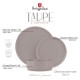 Serwis obiadowy Berlinger Haus Taupe 18 elementów dla 6 osób BH-10006