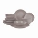 Serwis obiadowy Berlinger Haus Taupe BH-10023, komplet 18 elementów dla 6 osób