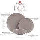 Serwis obiadowy Berlinger Haus Taupe BH-10023, komplet 18 elementów dla 6 osób